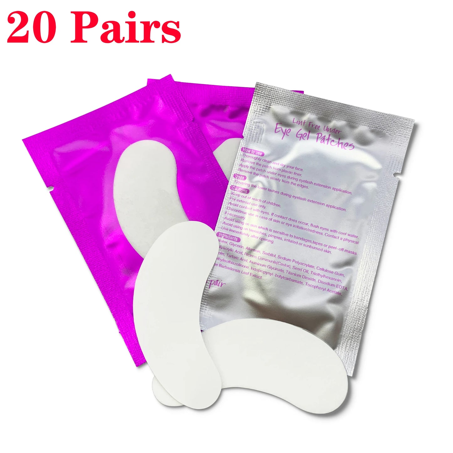 10/20/50 Pairs Eyelash Extension Patches Under Eye Pads For Grafting Eyelashes Paper Eye Gel Sticker Wrap Lash Patch Makeup Tool